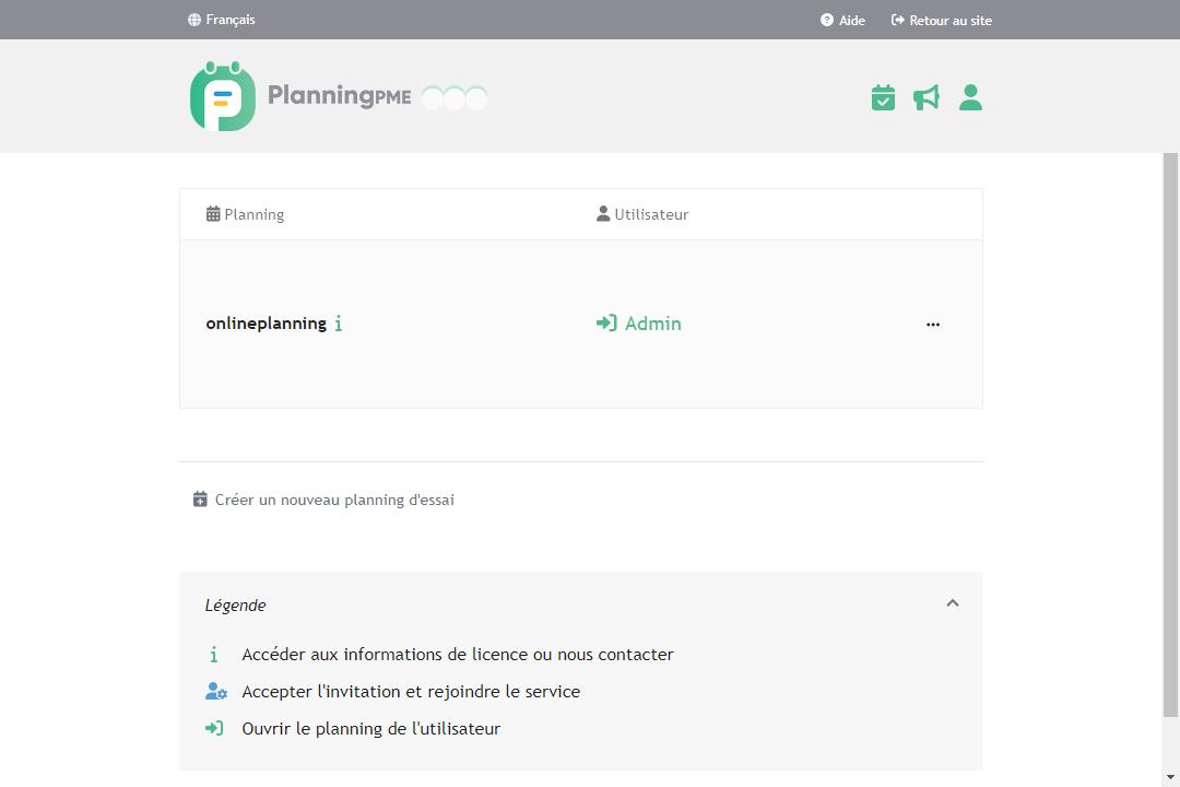 Services en ligne - Acc�der � compte utilisateur PlanningPME Services en ligne - Acc�der � compte utilisateur PlanningPME