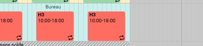 Gestion des contextes - horaires