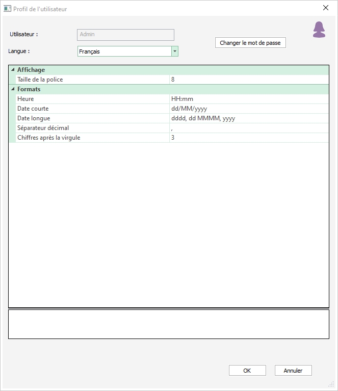 changer le mot de passe