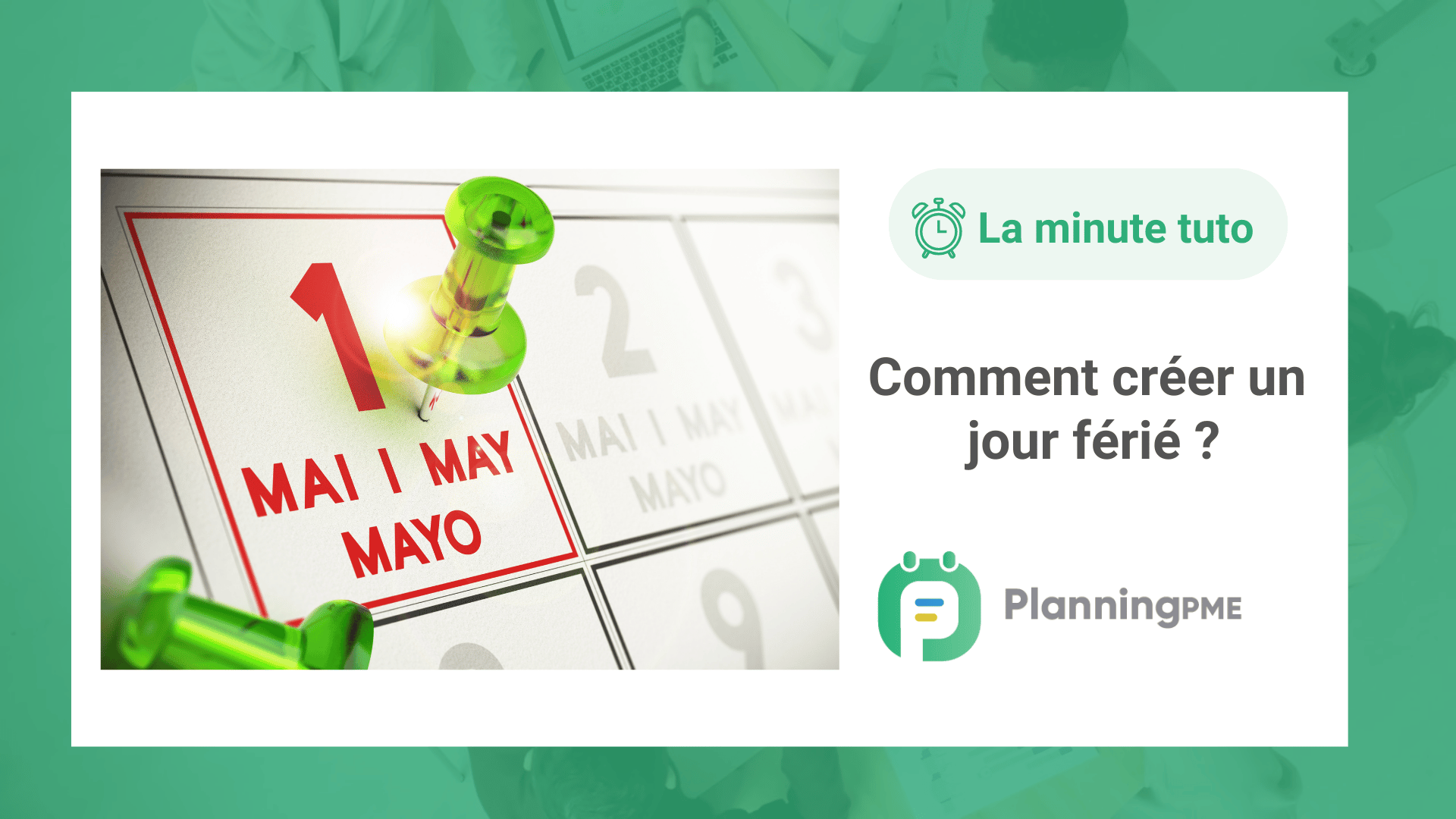 Comment cr�er un jour f�ri� ?