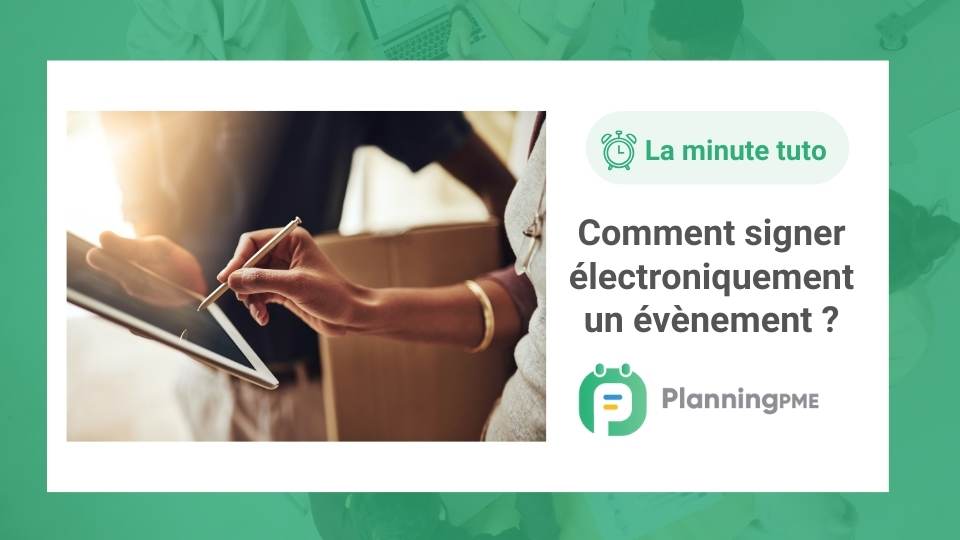 Comment signer �lectroniquement un �v�nement ?
