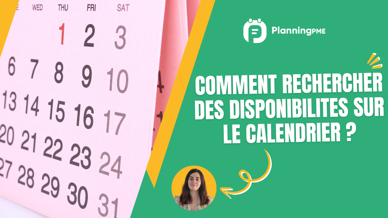 Comment rechercher des disponibilit�s sur le calendrier ?