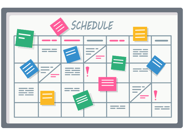 Les plannings disponibles dans votre logiciel