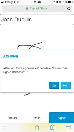 signature valid�e